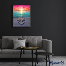 Carica l'immagine nel visualizzatore di Gallery, Diamond Painting - Amore Sulla Sabbia