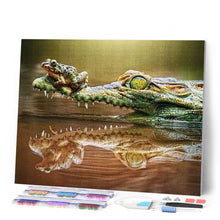 Carica l'immagine nel visualizzatore di Gallery, Diamond Painting - Rana E Coccodrillo