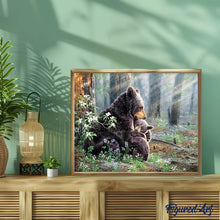 Carica l'immagine nel visualizzatore di Gallery, Diamond Painting - Famiglia di Orsi
