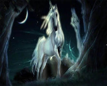 Carica l'immagine nel visualizzatore di Gallery, Diamond Painting - Unicorno Nell'Oscurità