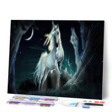 Carica l'immagine nel visualizzatore di Gallery, Diamond Painting - Unicorno Nell'Oscurità