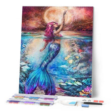 Carica l'immagine nel visualizzatore di Gallery, Diamond Painting - Sirena Nel Mare
