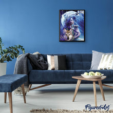 Carica l'immagine nel visualizzatore di Gallery, Diamond Painting - Donne E Lupo