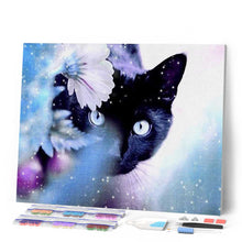 Carica l'immagine nel visualizzatore di Gallery, Diamond Painting - Gatto E Fiore