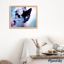 Carica l'immagine nel visualizzatore di Gallery, Diamond Painting - Gatto E Fiore