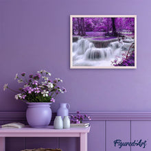 Carica l'immagine nel visualizzatore di Gallery, Diamond Painting - Cascata Viola