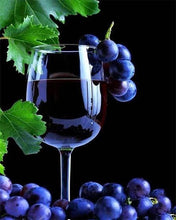 Carica l'immagine nel visualizzatore di Gallery, Diamond Painting - Grappolo D'Uva E Vino