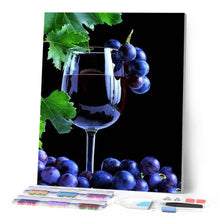 Carica l'immagine nel visualizzatore di Gallery, Diamond Painting - Grappolo D'Uva E Vino
