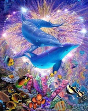 Carica l'immagine nel visualizzatore di Gallery, Diamond Painting - Delfini