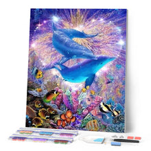 Carica l'immagine nel visualizzatore di Gallery, Diamond Painting - Delfini