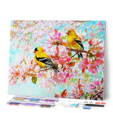 Carica l'immagine nel visualizzatore di Gallery, Diamond Painting - Uccelli Gialli