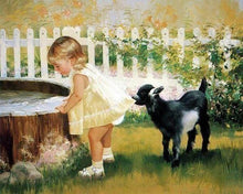 Carica l'immagine nel visualizzatore di Gallery, Diamond Painting - Bambina Con Cane