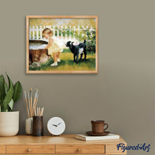 Carica l'immagine nel visualizzatore di Gallery, Diamond Painting - Bambina Con Cane