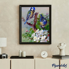 Carica l'immagine nel visualizzatore di Gallery, Diamond Painting - Cinciallegre Sul Ramo
