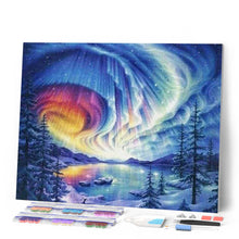 Carica l'immagine nel visualizzatore di Gallery, Diamond Painting - Paesaggio Lacustre Invernale