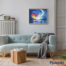 Carica l'immagine nel visualizzatore di Gallery, Diamond Painting - Paesaggio Lacustre Invernale