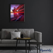Carica l'immagine nel visualizzatore di Gallery, Diamond Painting - Onda E Cielo Rosso