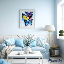Carica l'immagine nel visualizzatore di Gallery, Diamond Painting - Farfalle