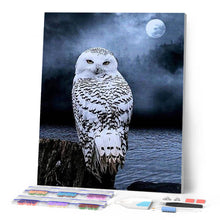 Carica l'immagine nel visualizzatore di Gallery, Diamond Painting - Gufo Bianco