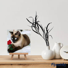 Carica l'immagine nel visualizzatore di Gallery, Diamond Painting - Gatto Romantico