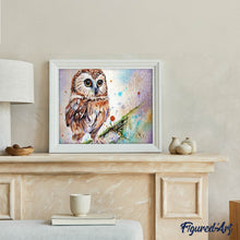 Carica l'immagine nel visualizzatore di Gallery, Diamond Painting - Disegno Di Gufo