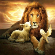 Carica l'immagine nel visualizzatore di Gallery, Diamond Painting - Leone, Pecora E Uccello