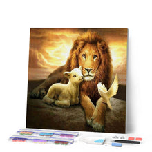 Carica l'immagine nel visualizzatore di Gallery, Diamond Painting - Leone, Pecora E Uccello