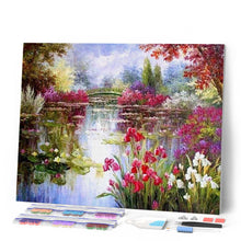 Carica l'immagine nel visualizzatore di Gallery, Diamond Painting - Fiori E Lago
