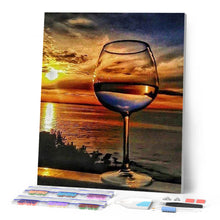 Carica l'immagine nel visualizzatore di Gallery, Diamond Painting - Vetro E Mare All'Orizzonte