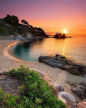 Carica l'immagine nel visualizzatore di Gallery, Diamond Painting - Spiaggia E Tramonto