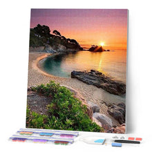 Carica l'immagine nel visualizzatore di Gallery, Diamond Painting - Spiaggia E Tramonto
