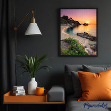Carica l'immagine nel visualizzatore di Gallery, Diamond Painting - Spiaggia E Tramonto