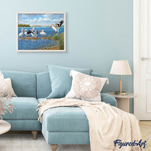 Carica l'immagine nel visualizzatore di Gallery, Diamond Painting - Uccelli Sul Lago