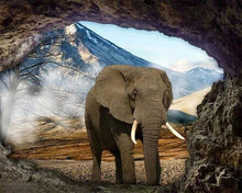 Carica l'immagine nel visualizzatore di Gallery, Diamond Painting - Vista Dell'Elefante