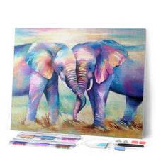 Carica l'immagine nel visualizzatore di Gallery, Diamond Painting - Elefanti In Amore