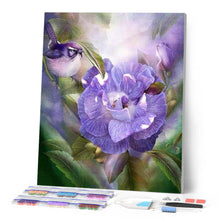 Carica l'immagine nel visualizzatore di Gallery, Diamond Painting - Fiore Viola E Uccello