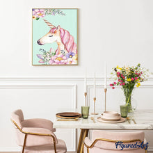 Carica l'immagine nel visualizzatore di Gallery, Diamond Painting - Disegno Di Unicorno
