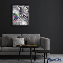 Carica l'immagine nel visualizzatore di Gallery, Diamond Painting - Gatto E Farfalla Colorati