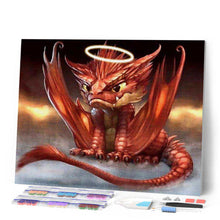 Carica l'immagine nel visualizzatore di Gallery, Diamond Painting - Cucciolo Di Dragone Rosso