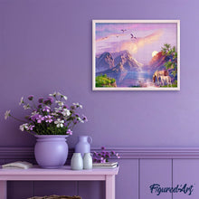Carica l'immagine nel visualizzatore di Gallery, Diamond Painting - Cavalli In Riva Al Lago