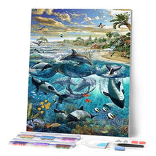 Carica l'immagine nel visualizzatore di Gallery, Diamond Painting - Pesce E Delfini