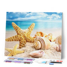 Carica l'immagine nel visualizzatore di Gallery, Diamond Painting - Conchiglie E Stelle Marine