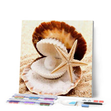 Carica l'immagine nel visualizzatore di Gallery, Diamond Painting - Stelle Marine E Conchiglie