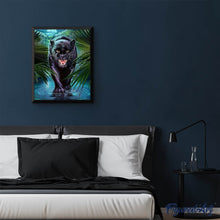 Carica l'immagine nel visualizzatore di Gallery, Diamond Painting - Pantera Nera Minacciosa