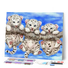 Carica l'immagine nel visualizzatore di Gallery, Diamond Painting - Cuccioli Di Tigre Birichini