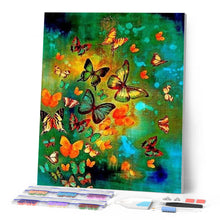 Carica l'immagine nel visualizzatore di Gallery, Diamond Painting - Farfalle Colorate