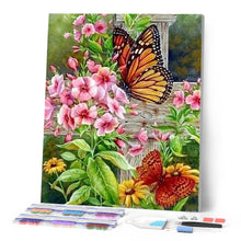 Carica l'immagine nel visualizzatore di Gallery, Diamond Painting - Belle Farfalle E Fiori