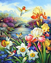 Carica l'immagine nel visualizzatore di Gallery, Diamond Painting - Colibrì Vicino Al Fiume