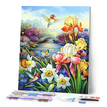 Carica l'immagine nel visualizzatore di Gallery, Diamond Painting - Colibrì Vicino Al Fiume