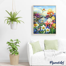 Carica l'immagine nel visualizzatore di Gallery, Diamond Painting - Colibrì Vicino Al Fiume